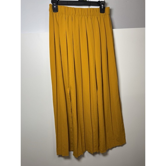 Topshop Dresses & Skirts - TOPSHOP  Yellow Pleated Midi/Maxi Skirt Women's‎ UK 10 US M